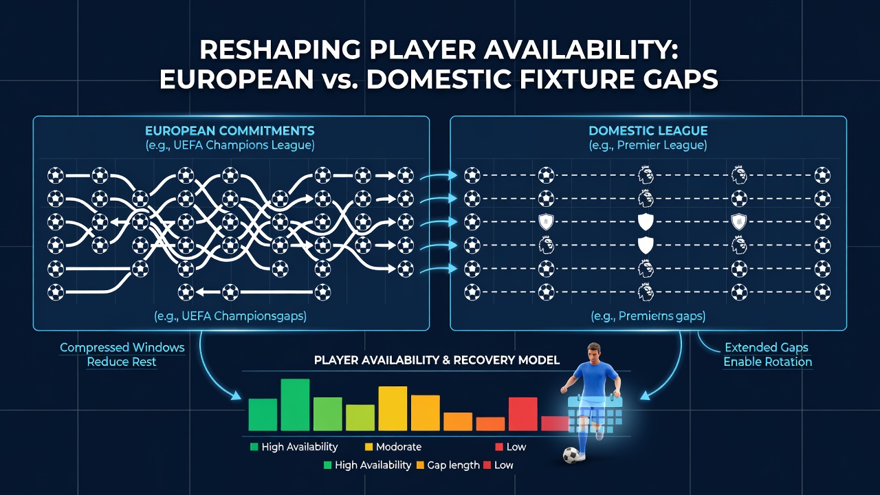 Player workload and availability trends after European fixtures